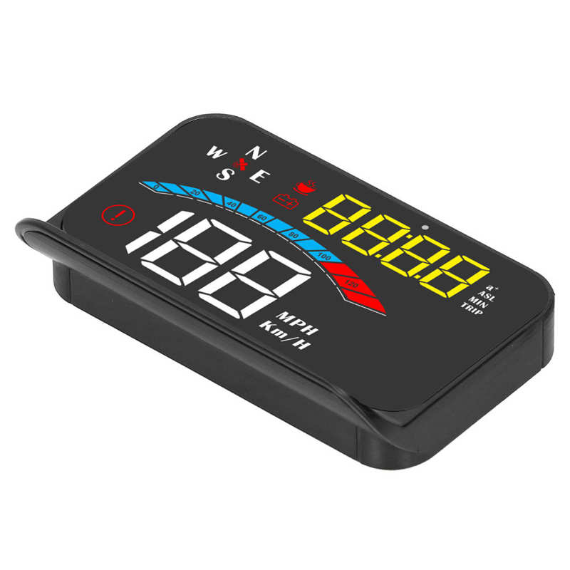 Digitale Snelheid Meter Auto Auto Speed Meter Universal Head Up Display Hud Hd Projector Waarschuwing Functie Monitor Auto Instrument