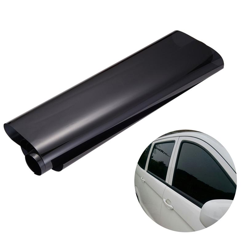 75cmx3M Car Van Window Tint Film Universal Fit for Privacy Sun Glare Heat Reduction (Black)