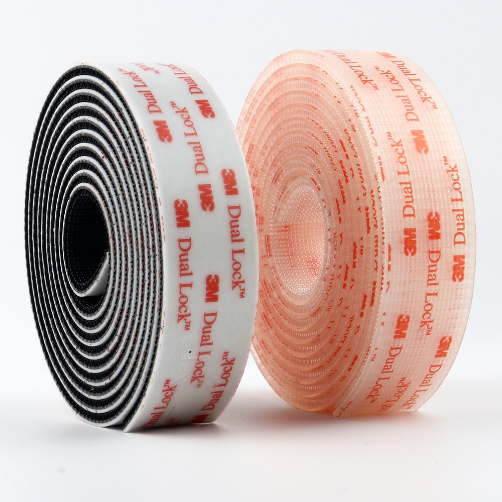 Transparante magische tape 3m zelfklevende bevestigingstape hersluitbaar vhb dual lock 25.4mm breedte paddenstoel met sterke lijm