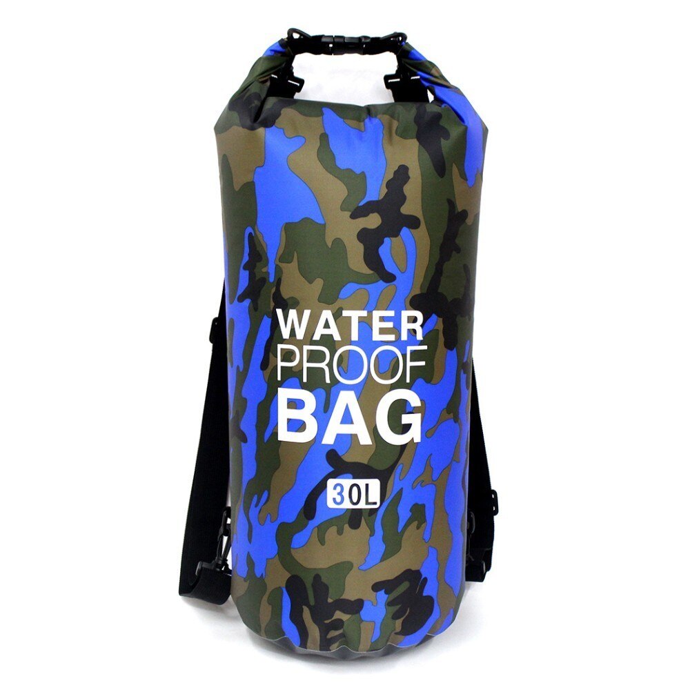 30L Outdoor Drijvende Waterdichte Droge Zak Zwemmen Zak Roll Top Zakken Opbergzakken Voor Rafting Varen Kajakken Kanoën Travlling: Blue