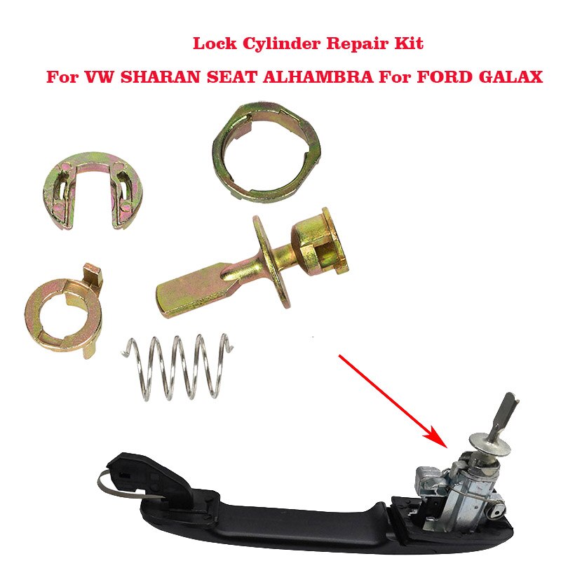 Auto Ijzer Deurslot Cilinder Reparatie Kit Voor Vw Sharan Seat Alhambra Ford Galaxy Linker Of Rechter Oe # 6K0837223A 5 Pcs/1Set