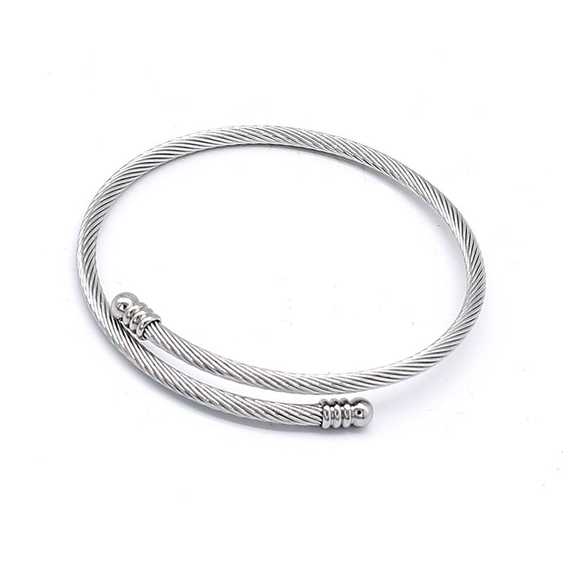 Aiovlo réglable En Acier Inoxydable bricolage Bracelet à breloques & Bracelet Accessoires Fine Bracelet Bijoux pour Femmes