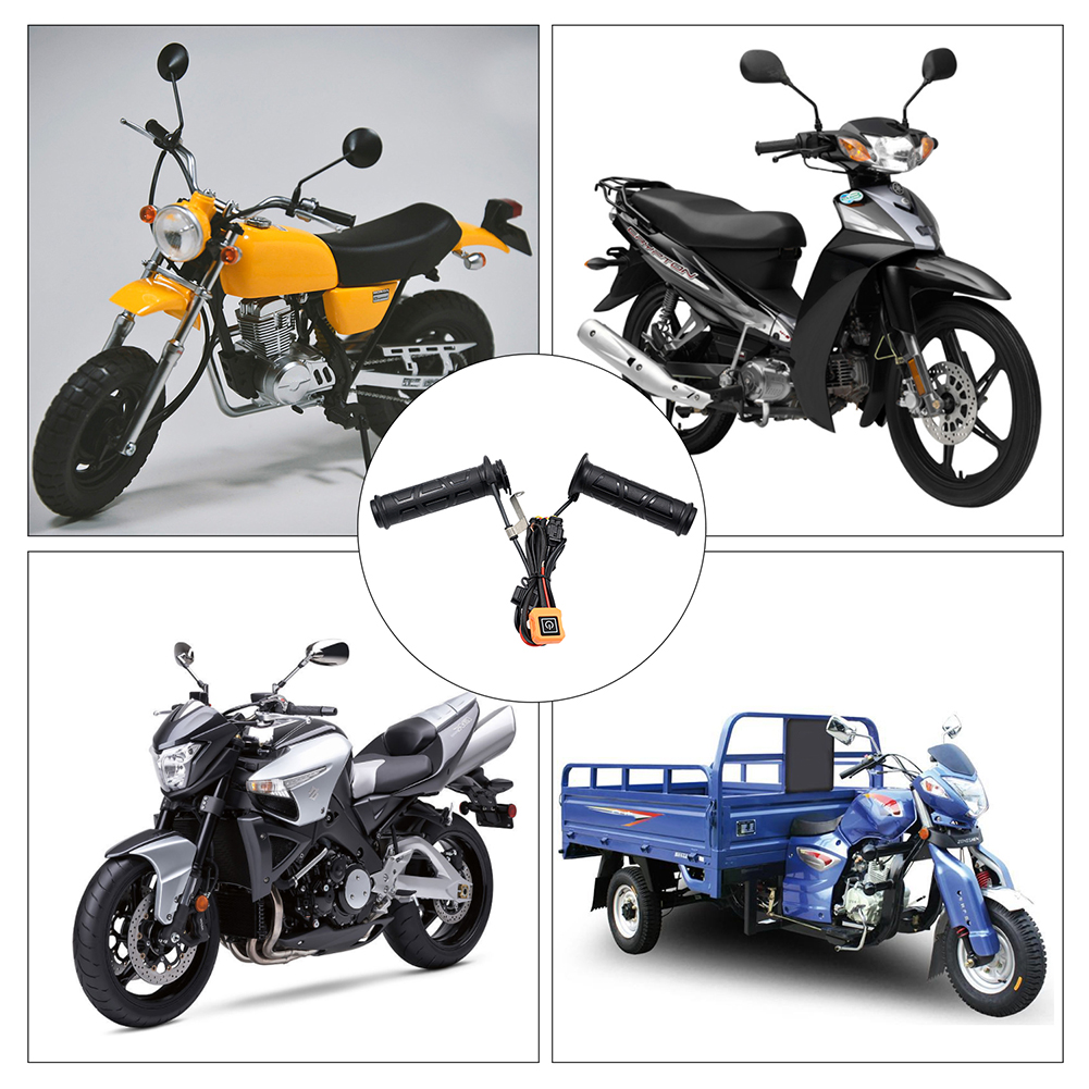 Elektrische Heizung Lenker Motorrad beheizter Griff Griff Motorradsc halter dreistufige Thermostat Motorrad Heiz griffe