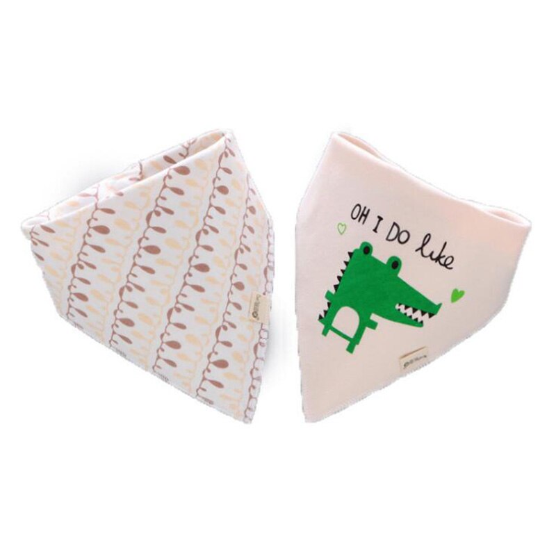 2 pièces/ensemble Burp chiffons pour bébé coton bavoirs alimentation bavoirs Bandana Triangle écharpe salive pour bébé soins WWD005
