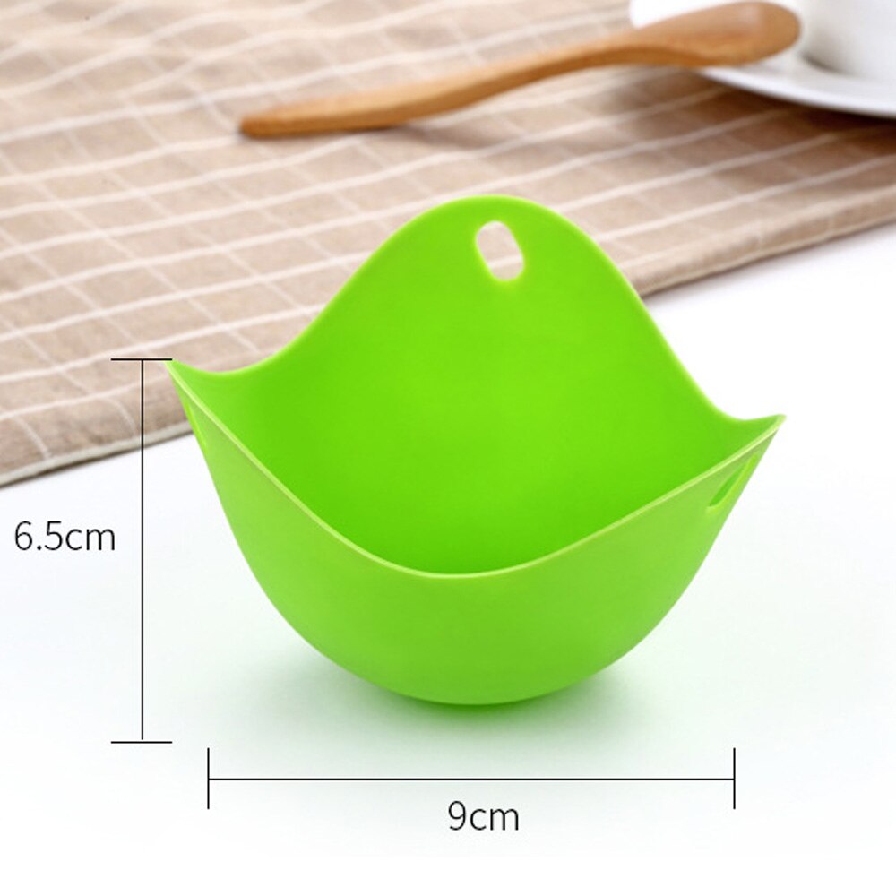 2pcs Soft Silicone Egg Poachers Boiled Eggs Holder Food Grade Cook Eggcup Breakfast Kitchen Cooking Tools Egg Holder