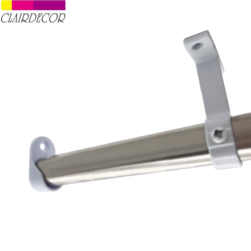 20X17mm Oval Closet Rod End Supports Furniture Hardware Accessories Wardrobe Tube Support Bracket Clothes Hanging Rod Holder