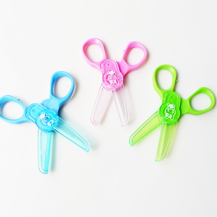 Safe Plastic Mini Scissors Kids Handmade DIY Album... – Vicedeal