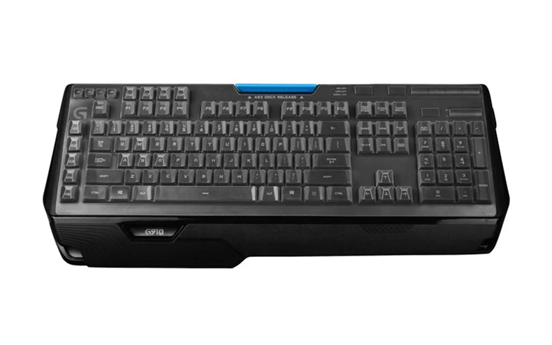 Klare transparente Silikon-Tastaturabdeckung für Logitech G910 Orion/G Profi/MK850/G913 G915 G813 G815 Spielen-Tastatur: Beige