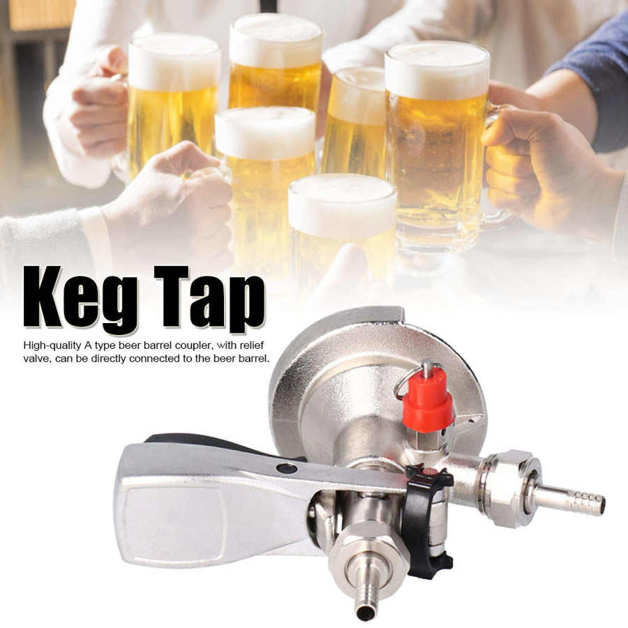 Rvs Biervat Bier Brouwen G5/8 Een Soort Bier Keg Tap Distributeur Koppeling Met Ontlastklep Brouwen accessoire