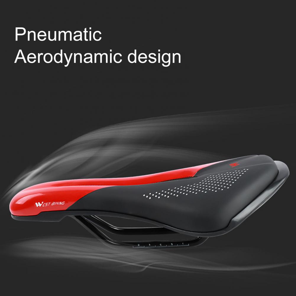 Selle de vélo ajourée confortable, respirante et souple avec coussin de siège pour le cyclisme