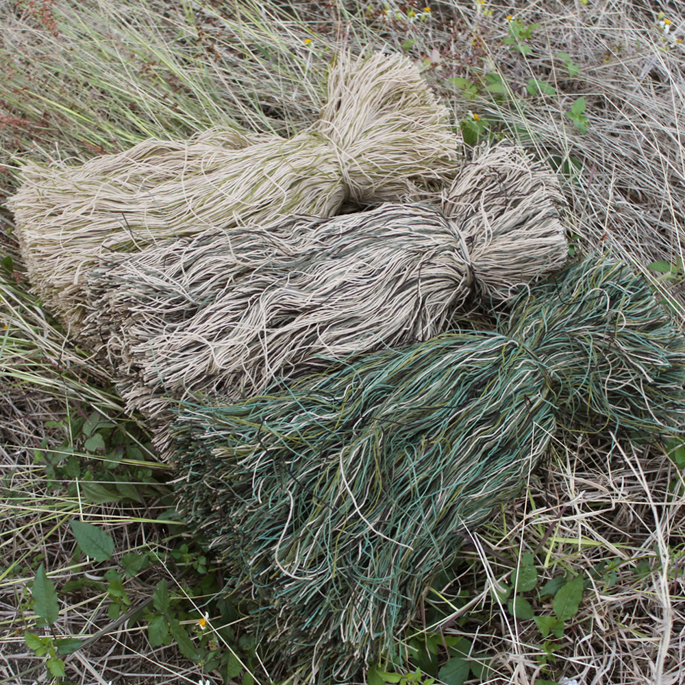 Hilos de arpillera de camuflaje VULPO, traje de camuflaje de caza DIY, traje Ghillie, reparación de hilo especial, hilo sintético del bosque del desierto