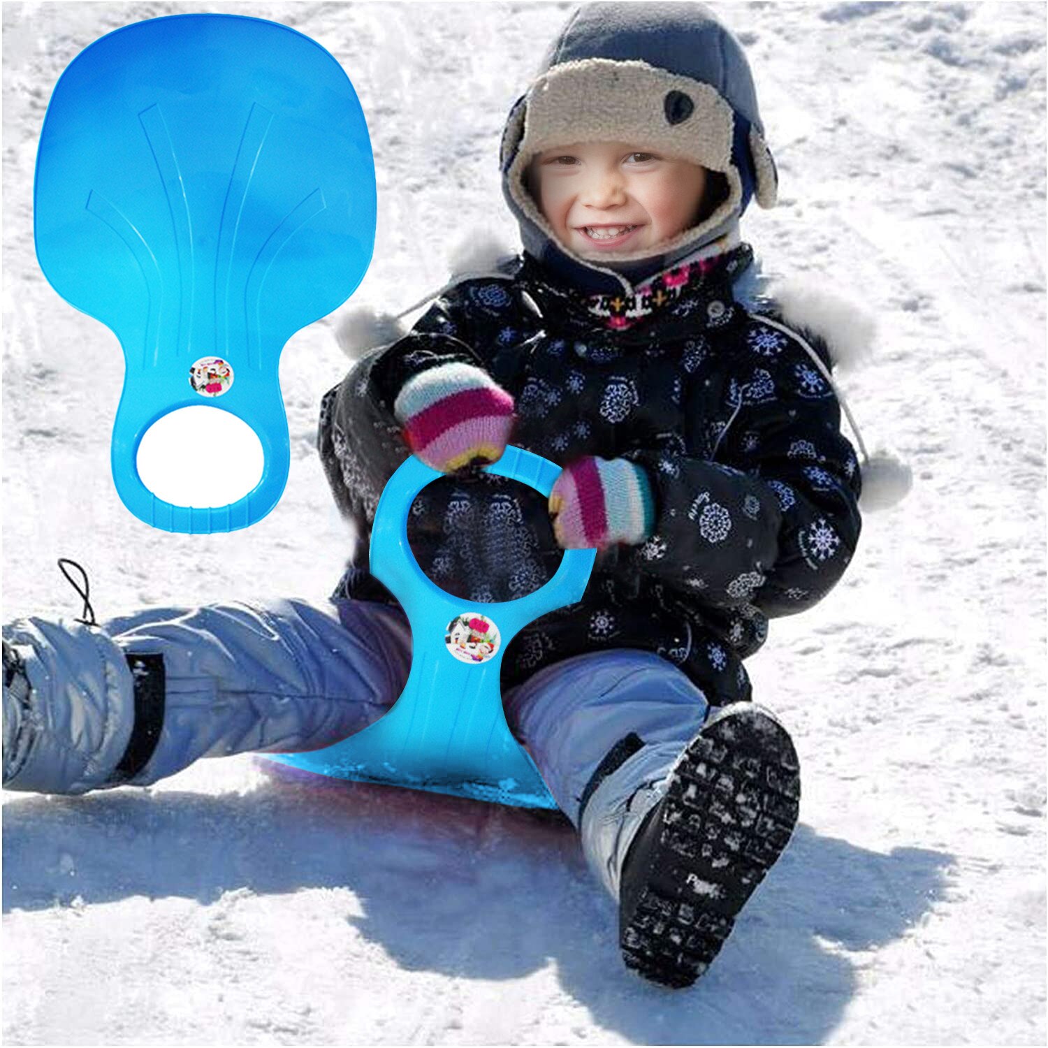 Luge de Luge pour enfants en plein air hiver en plastique planches de Ski neige herbe sable planche de Ski Snowboard adulte neige traîneau conseil