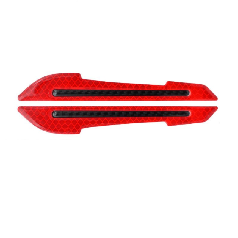 Decorations Car Rearview Mirror Anti-collision Warning Strip Car Reflective Warning Stickers Car Reflective Strips: red