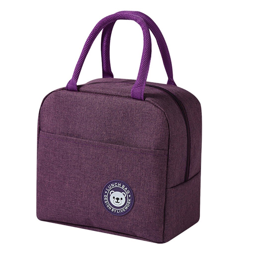 Vrouwen Lunch Voedsel Box Zak Geïsoleerde Thermische Voedsel Picknick Lunch Tassen Voor Vrouwen Kids Mannen Cooler Tote Lancheira: E