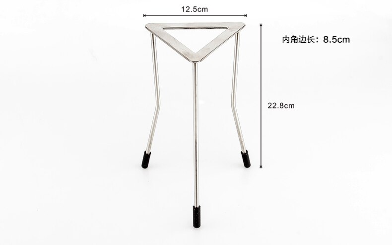 Stainless Steel Triangular Tripod Chemical Experiment Heating Rack Alcohol Lamp Heating Frame Bracket School Teaching Instrument