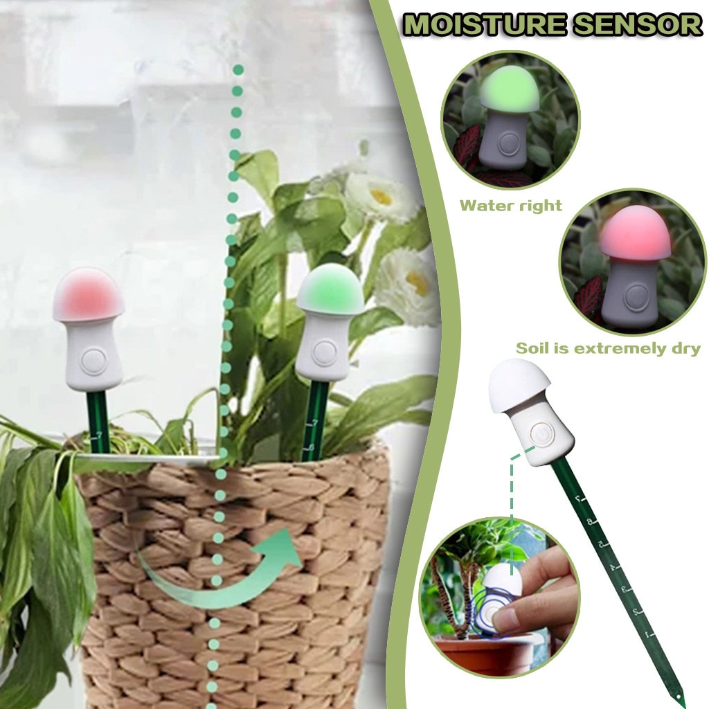 Mushroom Plant Soil Moisture Meter Waterproof Sun-proof Plant Water Sensor Garden Plants Flowers Moist Tester Testing Instrument