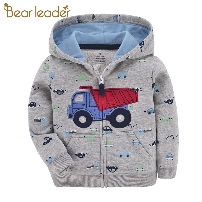 Ours Leader bébé veste automne bébé garçon filles vêtements à manches longues à capuche manteau hauts à la fermeture éclair coton 9M-3T vêtements pour bébés