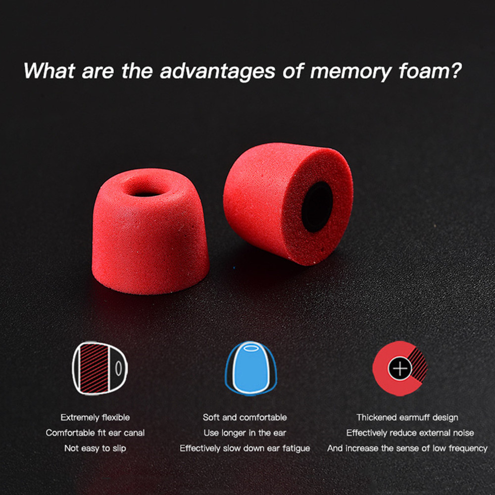 3 Paar/partij (6 Stuks) L/M/S Memory Foam Qkz Oortelefoon Tips Memory Foam Geluidsisolerende Memory Foam Ear Tips Foam Oordopjes voor Kz Qkz