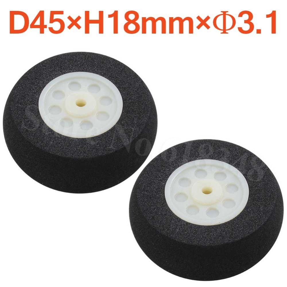Lichte schuimstaartwielen spons 25mm 30mm 35mm 40mm 45mm 50mm 55mm 60mm voor rc afstandsbediening vliegtuig vervangende onderdelen