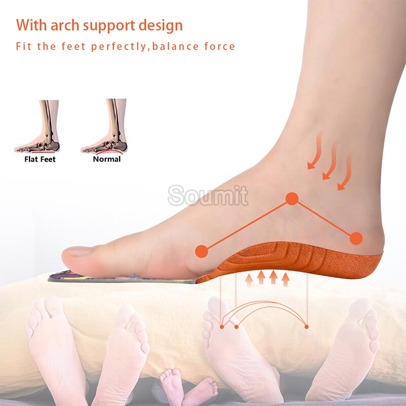 Solette ortopediche per bambini EVA 3D per supporto arco piede piatto cuscinetti per scarpe ortopediche per bambini gambe bue correttore bambino inserti per la cura dei piedi