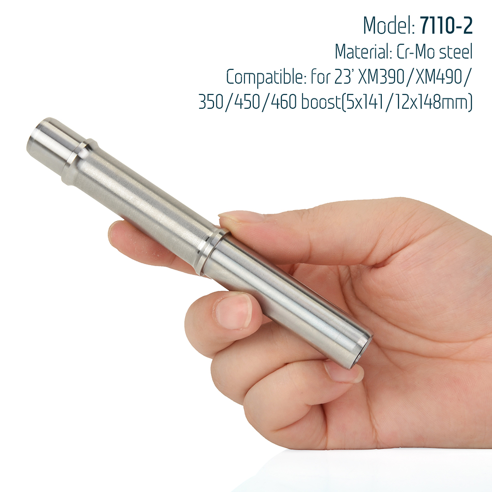 KOOZER Cr-Mo steel Axle MTB Road Bicycle Hub Part 5x135 QR 12x142 THRU 12x148 Boost Repair Shaft Ø12 Bike Maintenance Parts axis: Burgundy