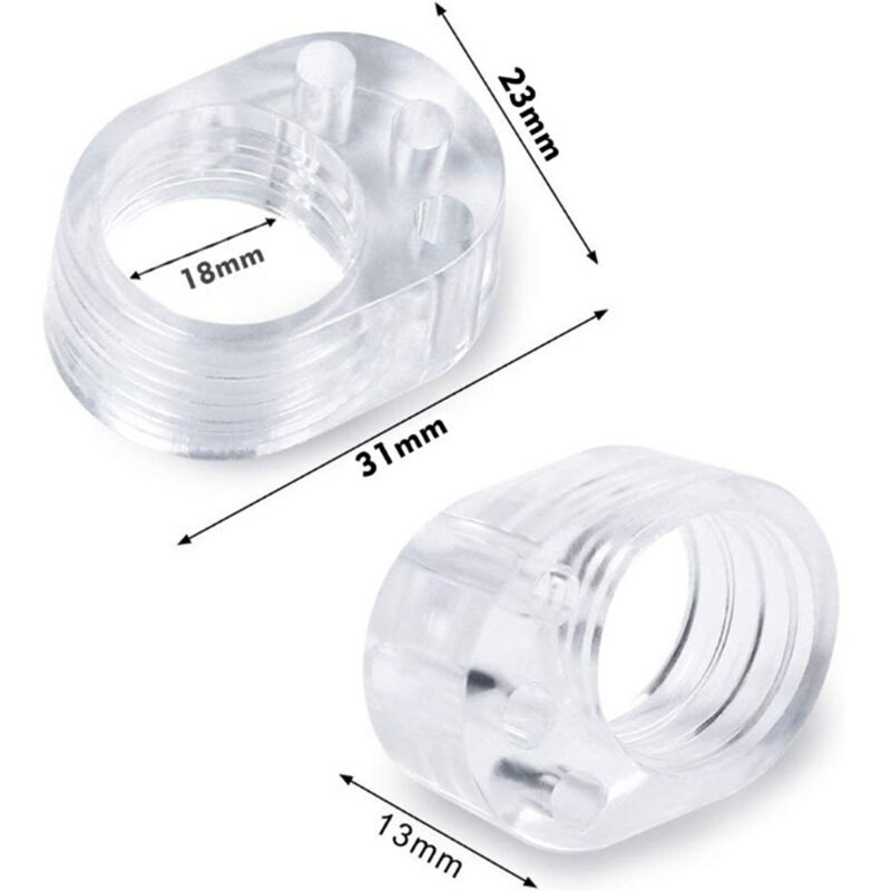 4 Pcs Silicone Door Stopper Transparent Door Handle Buffer Door Stop Knob Bumper