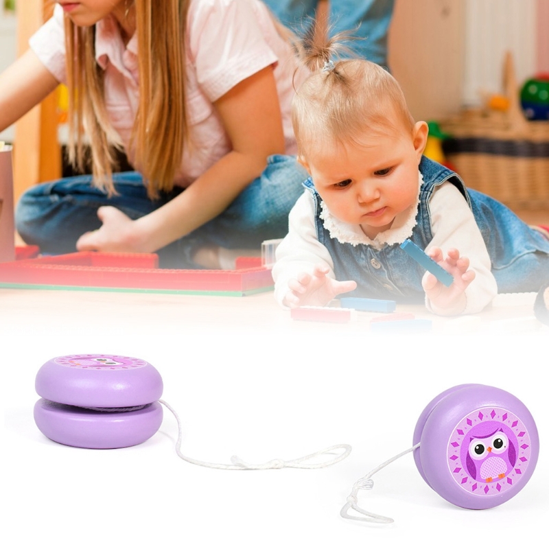 DurableToy – jouet Yo-Yo en bois pour enfants, jolie boule de Train, de flexibilité pour garçons et filles