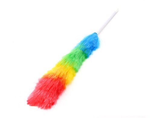 Plumeau multicolore magique Anti-statique, balai à plumes, manche télescopique, outil de nettoyage: Default Title