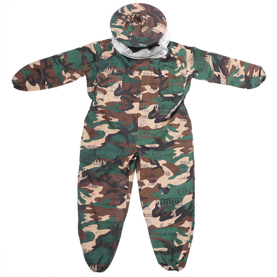 Outdoor Beekeeping Clothing Beekeeping Protective Suit Anti Bee Biting Nylon Mesh Beekeeping Suit Bee Clothing Clothes Supplies: C / L
