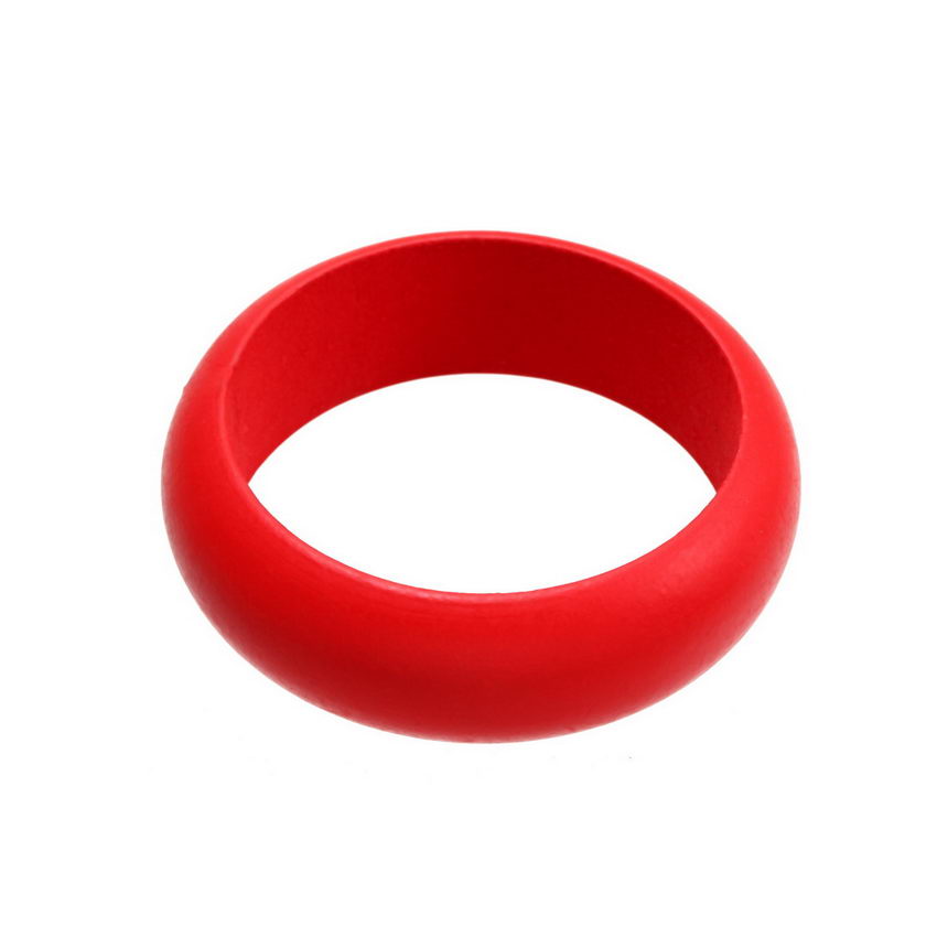 Vintage gesprenkelte, breite armreifen aus naturholz für damen, farbige holzmanschetten, weihnachtsarmbänder, armreifenschmuck: B031 rot