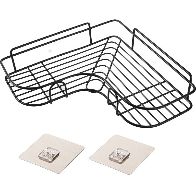 Badkamer Keuken Hoek Rack Douche Rack Ijzer Shampoo Opbergrek Beugel Driehoek Rack Met Zuignap Badkamer Accessorie1pc