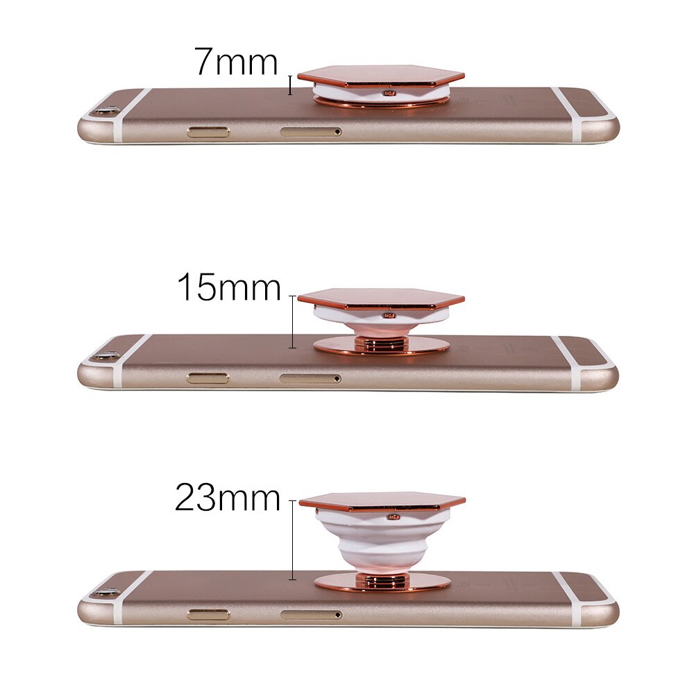 Plating Pocketsocket Support Finger Grip Holder Stand for IPhone X Samsung Huawei Pocket Socket Air Bag Cell Phone Bracket Mount