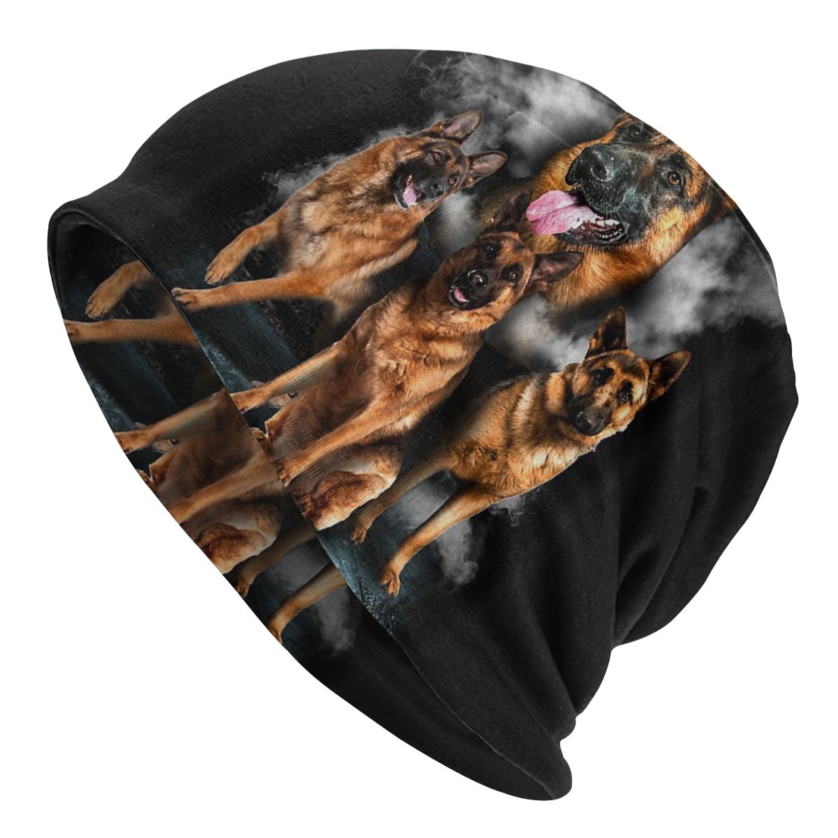 Bonnet en tricot pour chien de berger allemand, Bonnet pour amoureux des animaux, Hip Hop, Skullies de rue, chapeau pour hommes et femmes, à double usage: Default Title