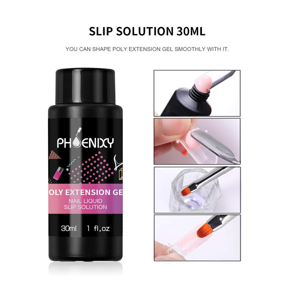 Komplet polygel neglesæt med 36w uv led lampe forlængelse gel sæt hårdt gelé builder gel nail art værktøjer til manicure