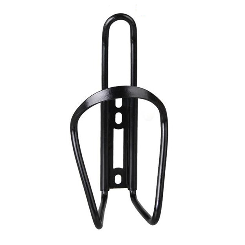 Aluminiumlegering cykel vattenflaskhållare mountainbike flaska kan burfäste cykling dryck vatten kopp rack cykeltillbehör: Svart