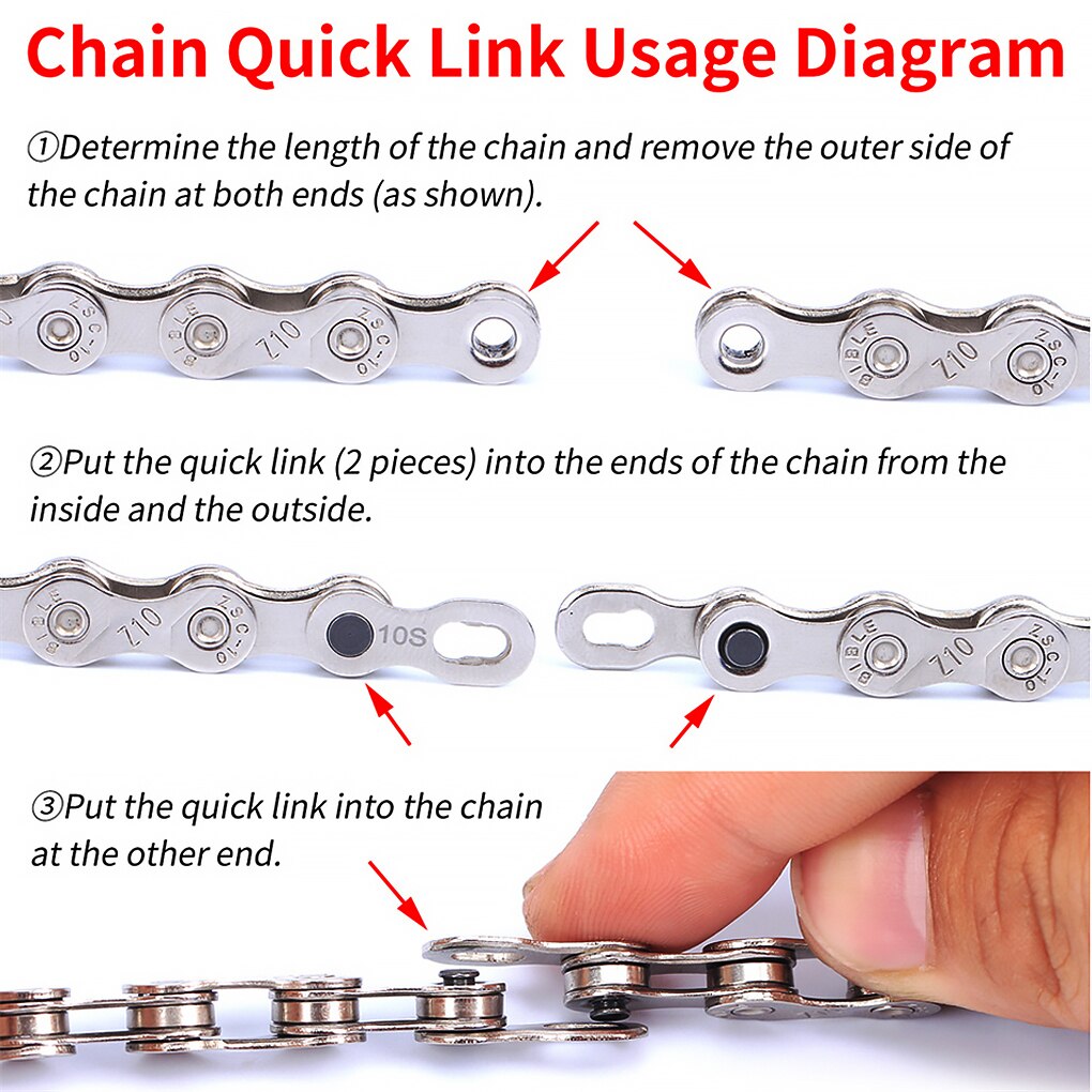 Bicycle Chains Link Remover Bike Chain Quick Link Open Close Tool Master Link Pliers Chain Magic Button Clamp Removal Tools