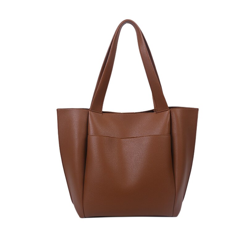 Bolso Vintage multifunción de gran capacidad para mujer, bandolera de , con asa superior: brown