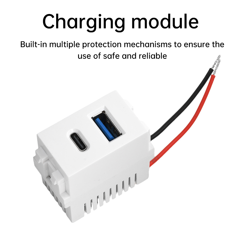 USB + Typ C Energie Modul 220 V praktisch Ladung Tafel Buchse 5 V Transformator 2,1 A Ladung Steckdose schalt Adapter