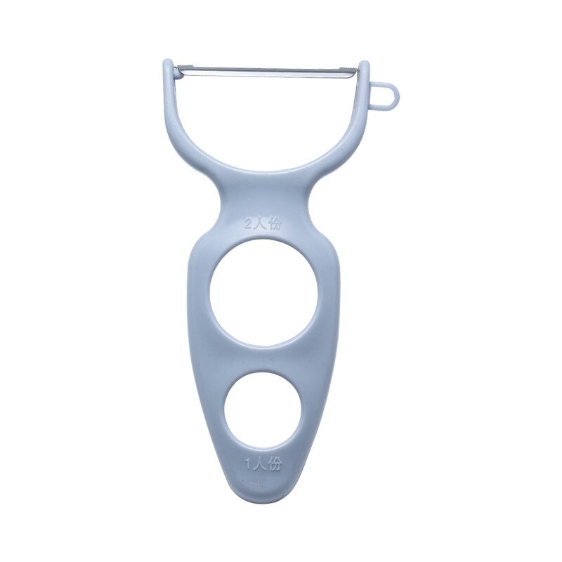 Groente-fruit dunschiller appel meloen wortel plakjes snijder aardappel rasp maatbeker pasta gereedschap schraapmes keuken plastic gadgets: Blauw
