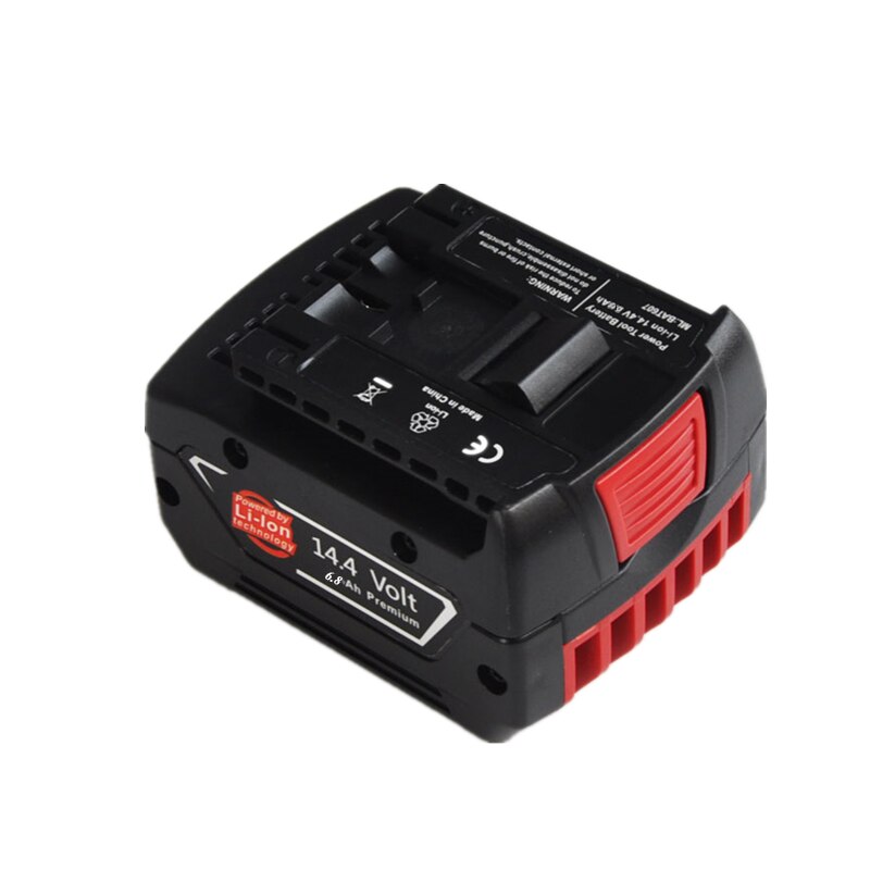 14.4v 6800 mah uppladdningsbart litiumjonbatteripaket för bosch batteridriven elektrisk borrskruvmejsel bat 607, bat 607g, bat 614, bat 614g