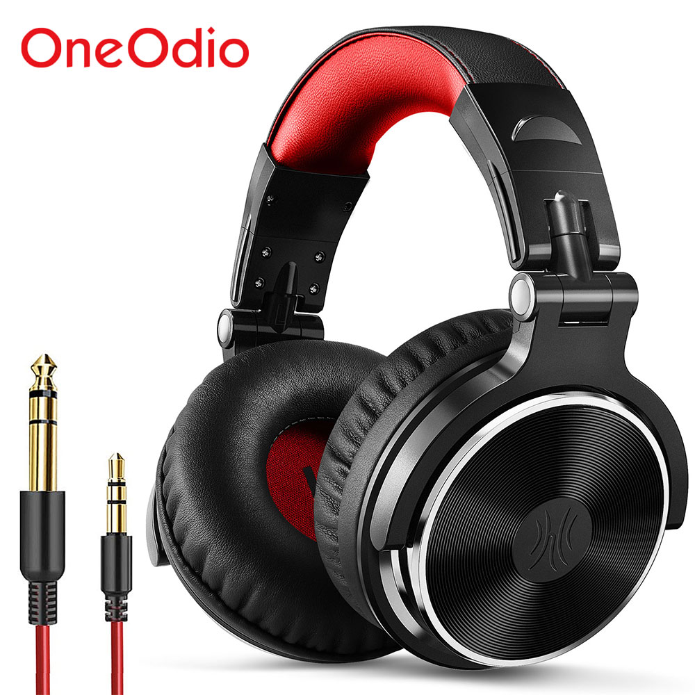 Oneodio Wired Over-Ear Headset With Microphone Hifi Studio DJ Headphones Stereo Monitor Foldable Earphones