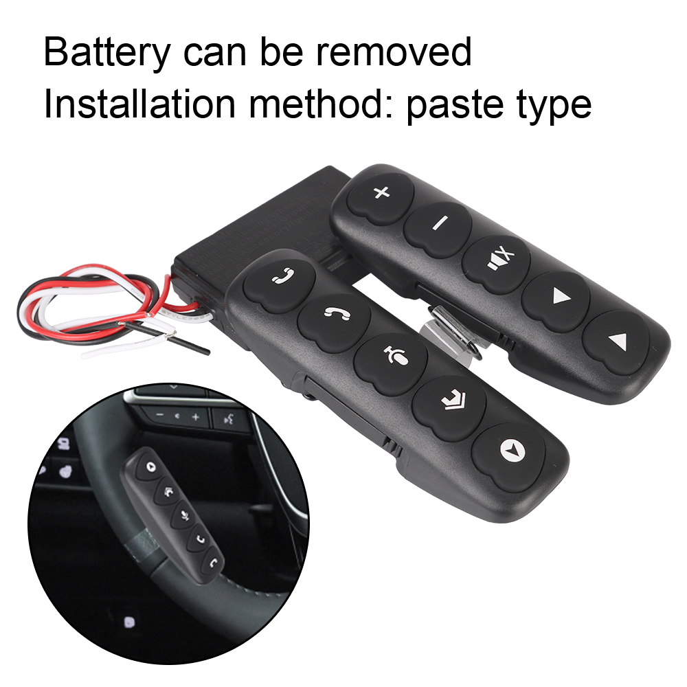 pilot na kierownicę samochodu kompatybilny z Bluetooth kontroler bezprzewodowy przyciski 2 szt. świetlny DVD nawigacja wielofunkcyjny