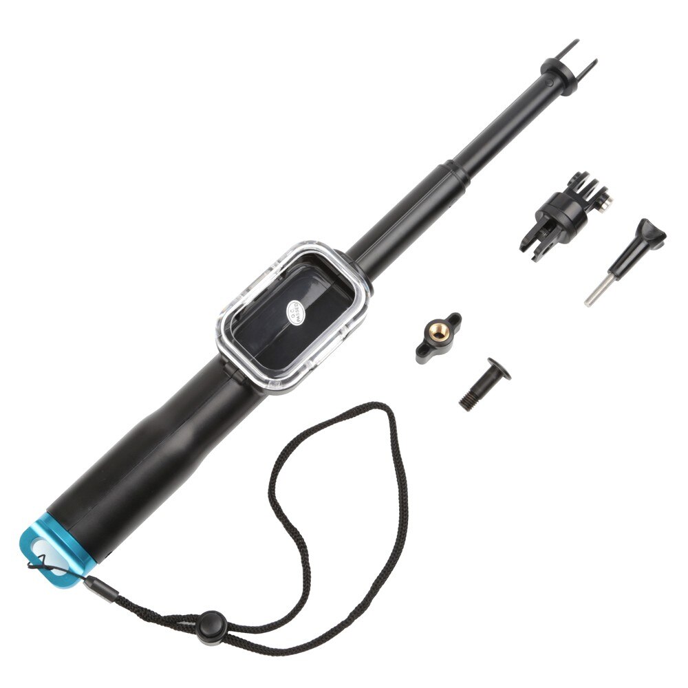 palo selfie monópodo de mano impermeable de 39 pulgadas para Gopro 5 3 +/3 4 sesión con Clip remoto Wifi