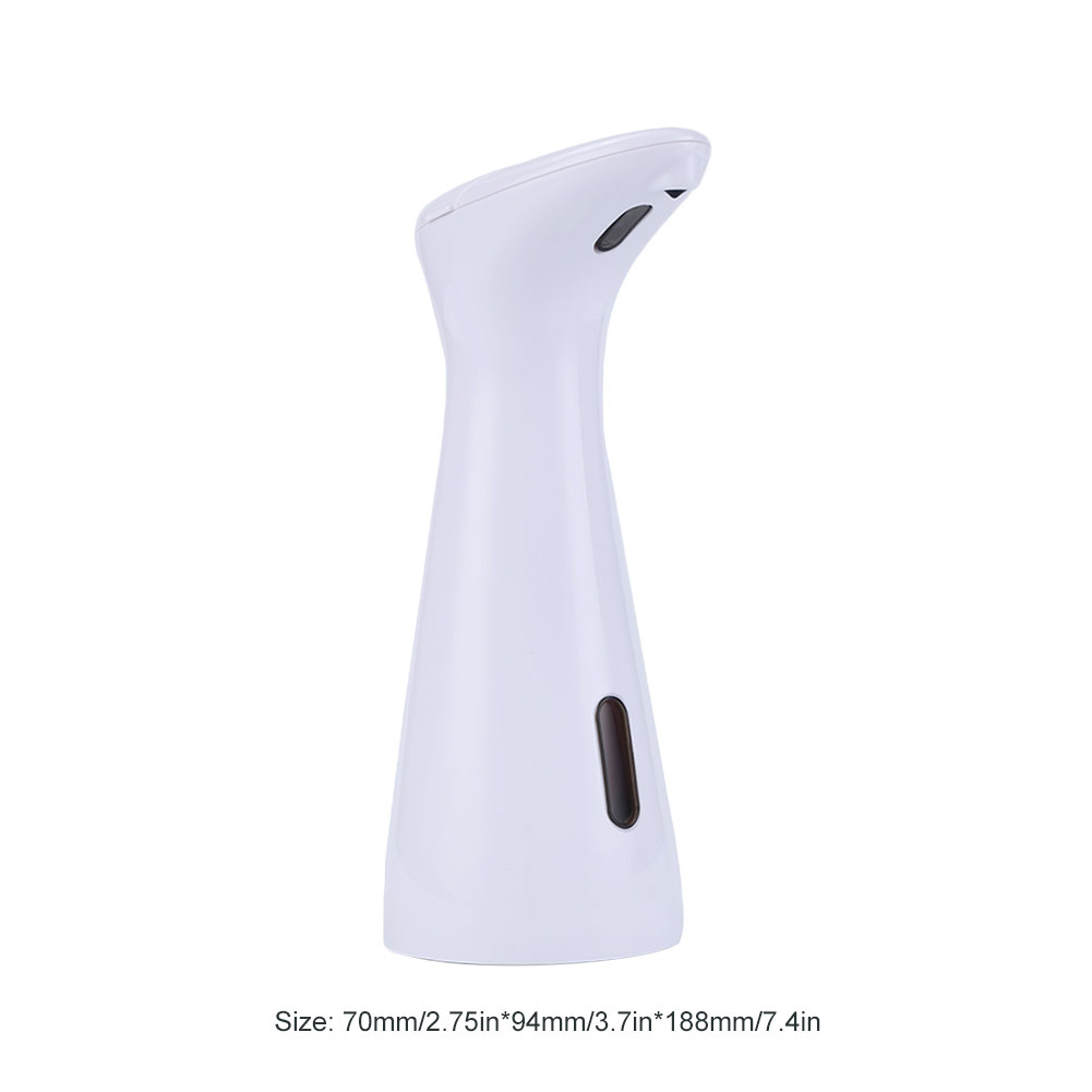 Automatischer Seifenspender, batteriebetrieben, 200/400 ml, Händedesinfektionsmittelspender, berührungslos, wasserdicht, für Küche, Badezimmer, Waschraum: Weiß