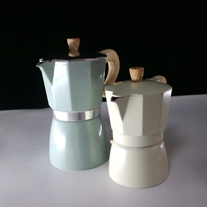 150ml 300ml Moka Coffee Maker Aluminum Mocha Espresso Percolator Pot Coffee Maker Pot Stovetop Coffee Maker Home Kitchen
