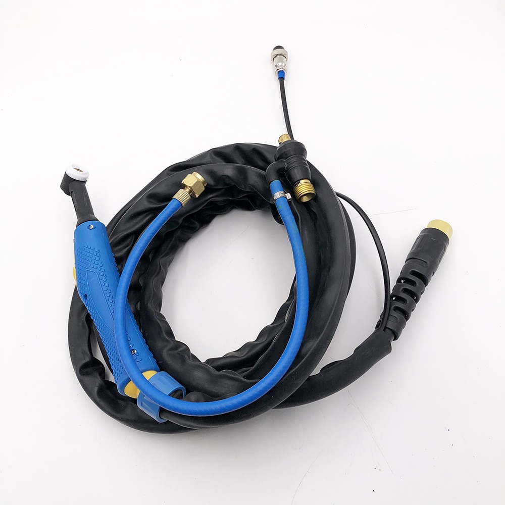 DKJ10-25 Dinse Adapter Snelkoppeling Met Compleet 4M Blauw Hoofd Body Tig Wp9 TIG-9 WP-9 WP9 Tig Lastoorts