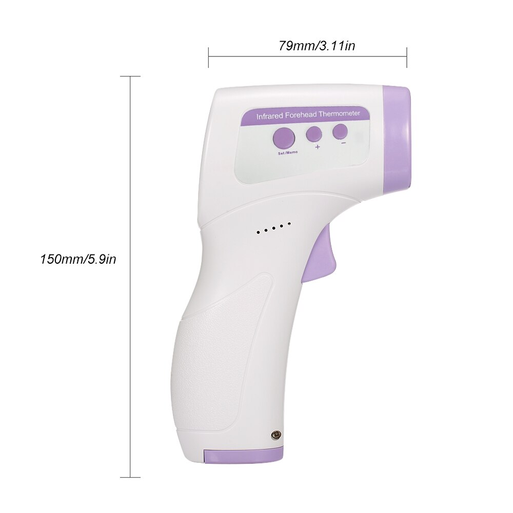 Digital Infrared Thermometer Temperature Gauge Non Contact Temperature Measurement Device 3-Color Backlight ℃ and ℉ Reading