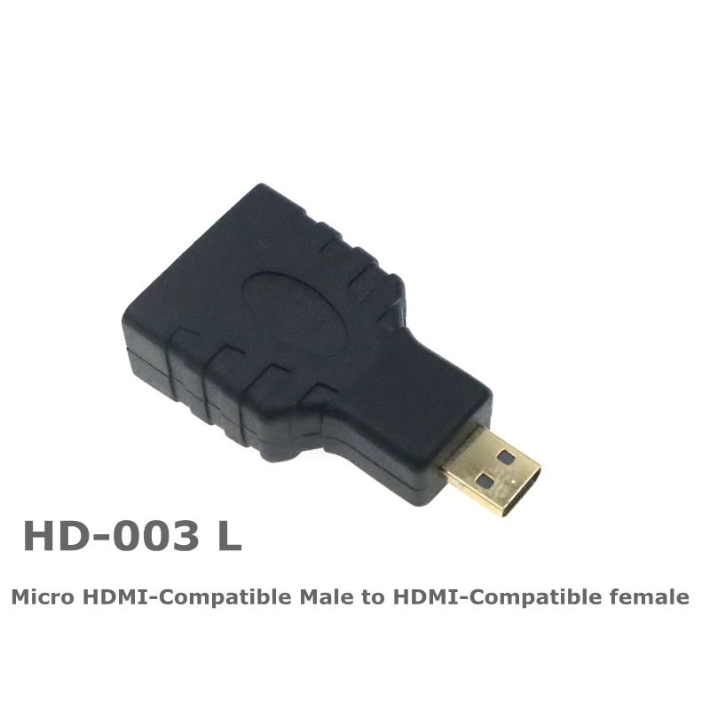 HD-Adapter Mikro Mini HDMI-kompatibler 90-Grad-rechtwinkliger Adapter HDMI 270-Grad-HDMI-Stecker auf Buchse HDMI-Winkelstecker: Gelb