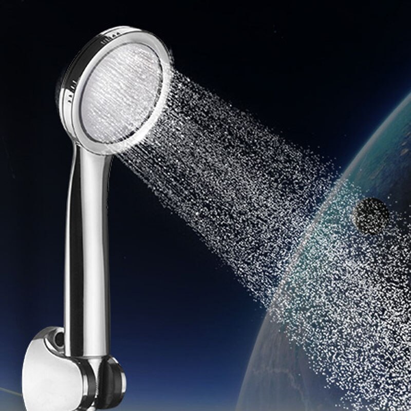 1PC Bathroom Faucet Replacement Parts Pressurized Nozzle Shower Head ABS High Pressure Water Saving Rainfall Chrome Shower Head