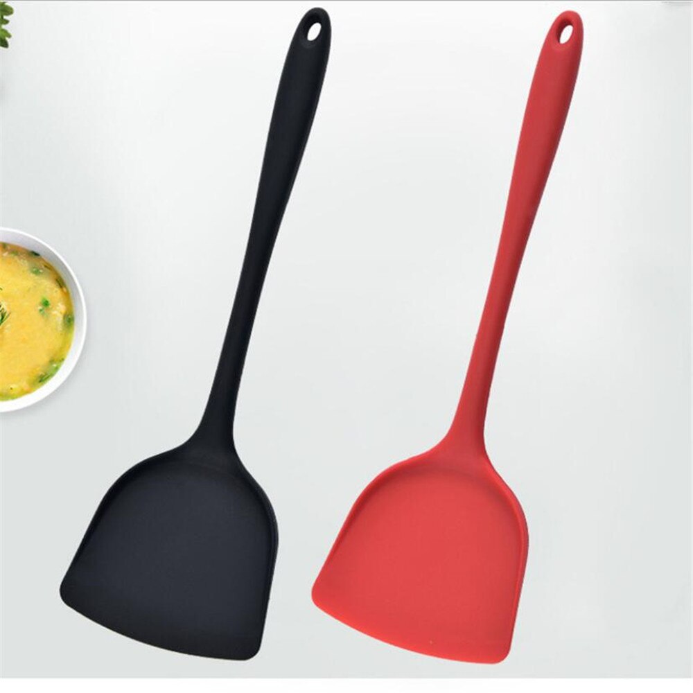 Silicone Kitchen ware Cooking Utensils Spatula Beef Meat Egg Kitchen Scraper Wide Pizza Cooking Tools Shovel Non-stick